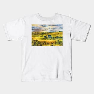 House on the hill, illustration Kids T-Shirt